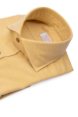 Gstaad — Mustard Thomas Mason Flannel Shirt | Cordone1956
