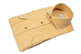 Gstaad — Mustard Thomas Mason Flannel Shirt | Cordone1956