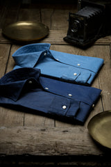 Denim Azure Shirt Handmade