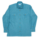 Zermatt — Teal Thomas Mason Flannel Shirt | Cordone1956