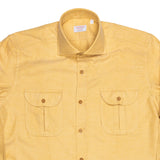 Gstaad — Mustard Thomas Mason Flannel Shirt | Cordone1956