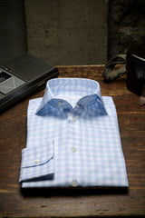 Check Twill Shirt Azure