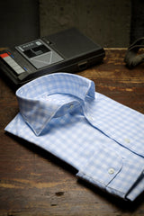 Check Twill Shirt Azure