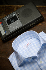 Check Twill Shirt Azure