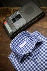 Check Twill Shirt Blue