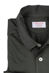 Polo Verde Manica Lunga One Piece Filo di Scozia