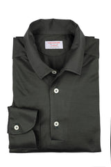Polo Verde Manica Lunga One Piece Filo di Scozia