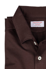 Polo Brown Long Sleeve One Piece Filo di Scozia