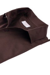 Polo Marrone One Piece Filo di Scozia