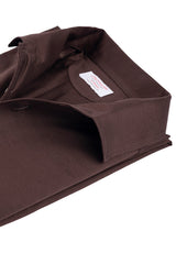 Polo Brown Long Sleeve One Piece Filo di Scozia