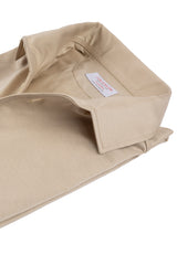 Polo Beige Manica Lunga One Piece Filo di Scozia
