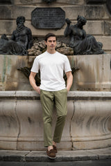 Green Cotton Summer Trousers