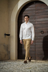 Brown Cotton Summer Trousers