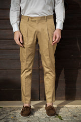 Brown Cotton Summer Trousers