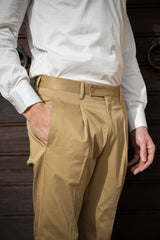 Brown Cotton Summer Trousers