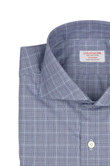 Navy Prince of Wales Check Shirt