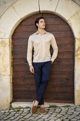Blue Cotton Summer Trousers