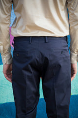 Blue Cotton Summer Trousers