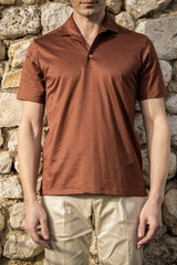 Polo Ruggine One Piece Filo di Scozia