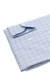 Light blue Prince of Wales windowpane