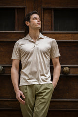 Polo Marrone One Piece Filo di Scozia