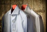 Azure Twill Solid Shirt Handmade