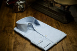 Striped Shirt with Tonal Collar and Cuff