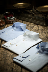 Azure Panama Solid Shirt Handmade