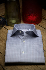 Navy Prince of Wales Check Shirt