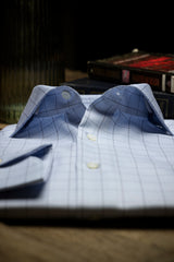 Light blue Prince of Wales windowpane
