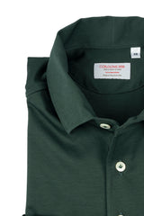 English Green Long Sleeve Interlock Polo
