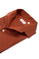 Rust Long Sleeve Interlock Polo