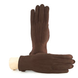 Cashmere Lined Havana Nubuck Lambskin Men's Gloves