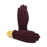 Holland&Sherry Men's Green Touch Nappa Leather Gloves with Wool Back