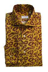 Yellow Silk Shirt - Italian Silk - Handmade in Italy