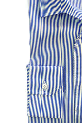 Fine Stripe Popeline Capri Collar Shirt