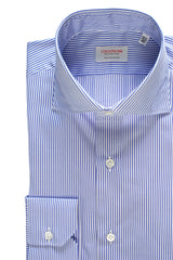 Camicia Righe Popeline Blue