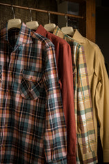 St. Moritz — Pink and Teal Check Thomas Mason Flannel Shirt | Cordone1956