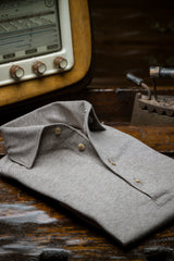 Polo Camicia Jersey Bianca Fatta a Mano