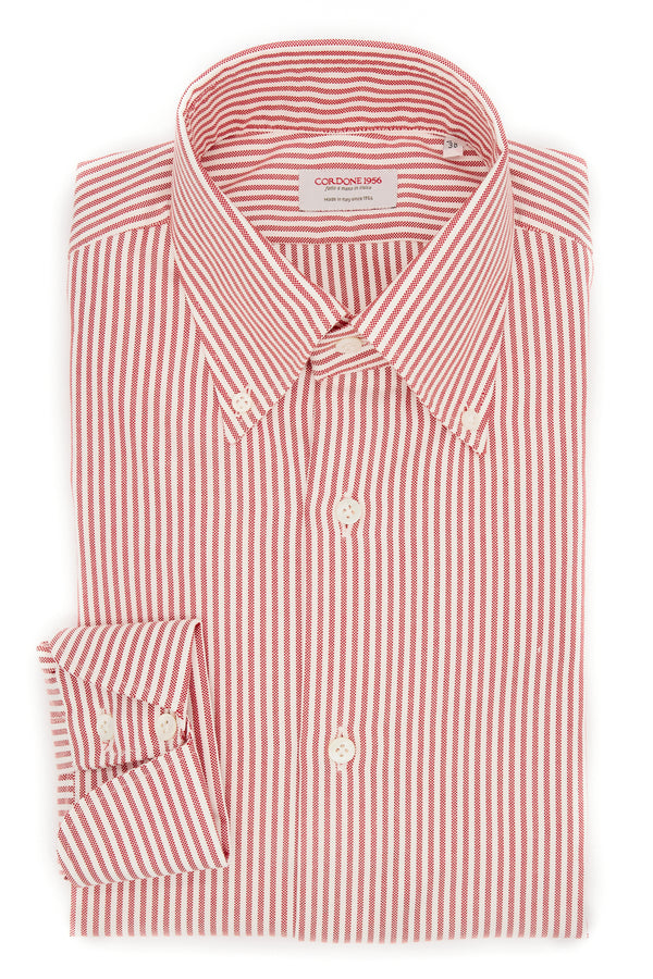 RED AND WHITE OXFORD SHIRT