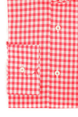 Checkered Strawberry- Italian Cotton - Handmade in Italy