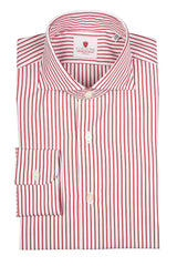 Striped Popeline Shirt Red