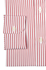 Striped Popeline Shirt Red