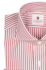 Striped Popeline Shirt Red