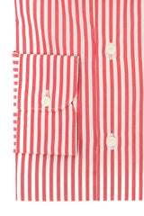 Striped Popeline Shirt Red