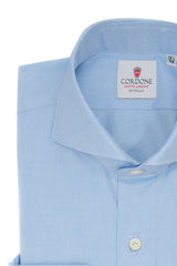 Azure Panama Solid Shirt Handmade