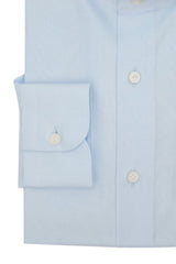 Light Azure Panama Solid Shirt Handmade