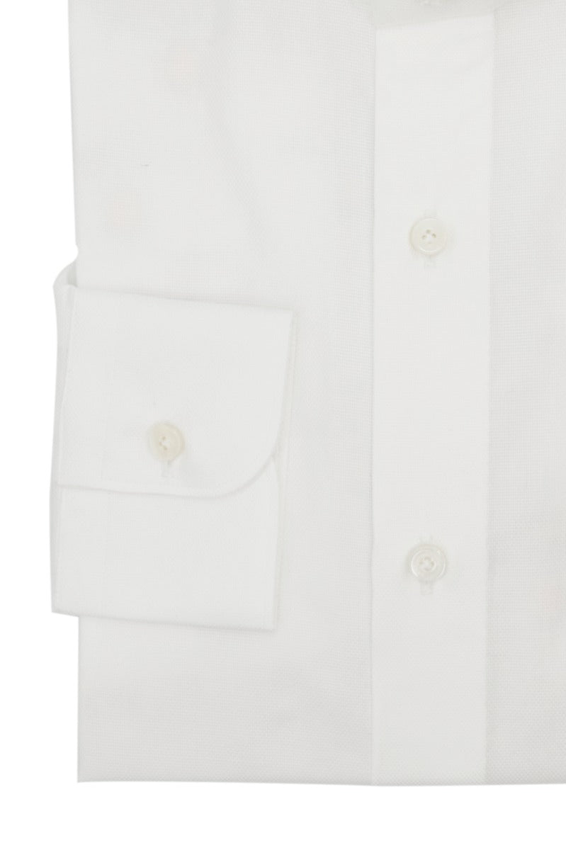Panama White Shirt - Italian Cotton - Handmade in Italy
