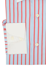 White Collar Striped Popeline Shirt