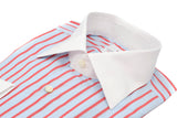 White Collar Striped Popeline Shirt